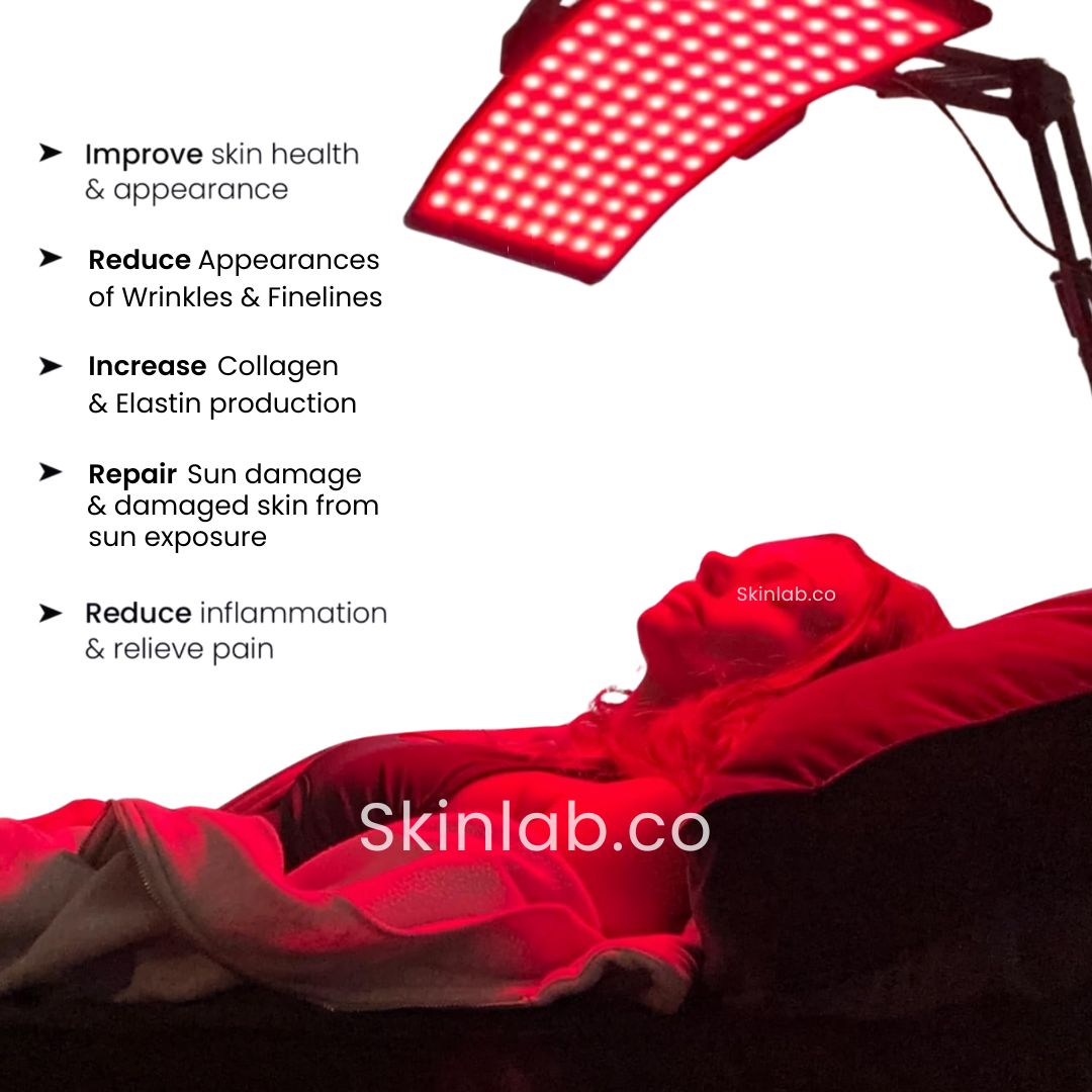 Skinlabus® Red and NIR Light Therapy System with Stand for Professional Clinics